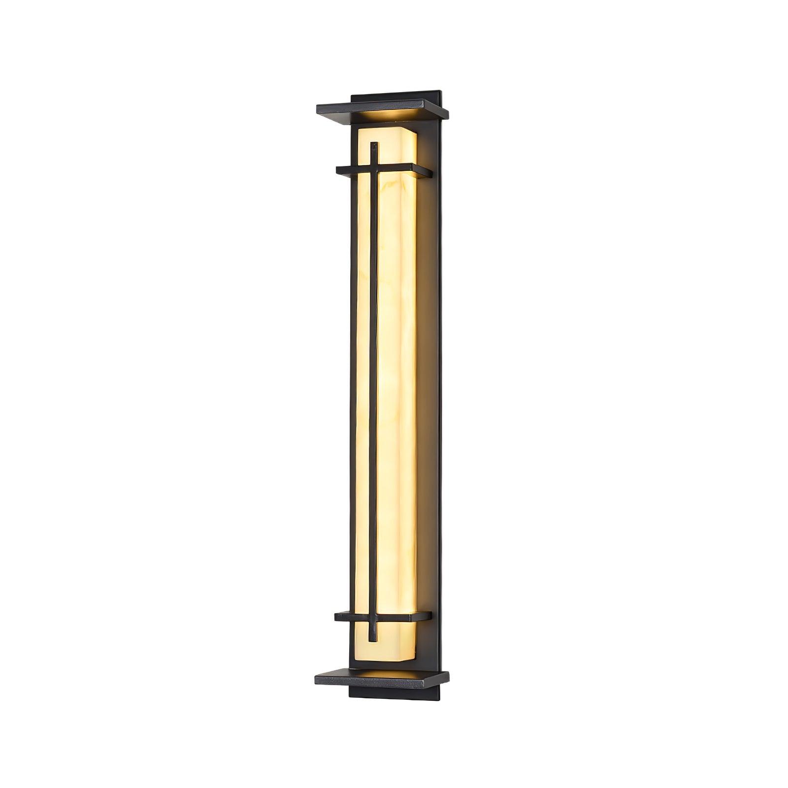 Applique murale extérieure carrée en albâtre – IP65, 3 tailles disponibles