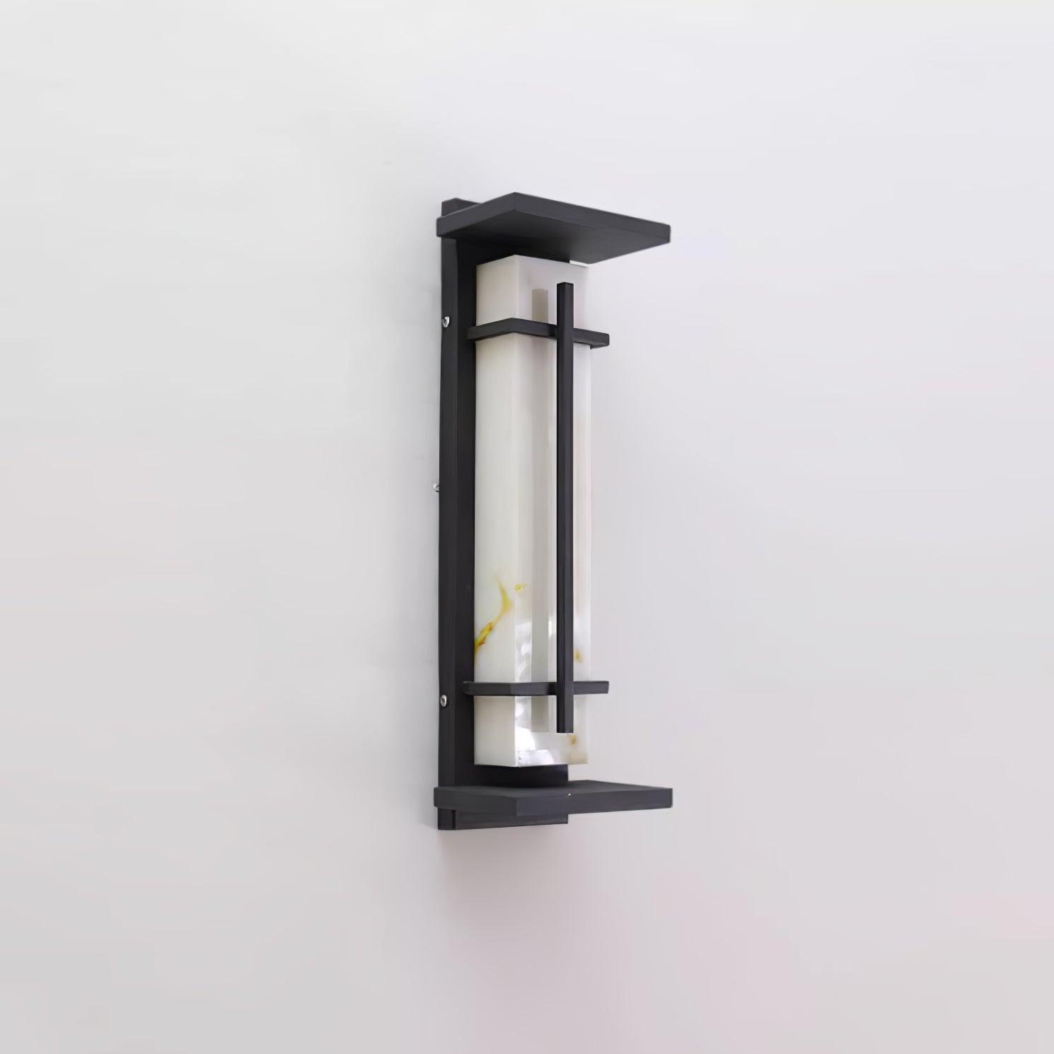 Applique murale extérieure carrée en albâtre – IP65, 3 tailles disponibles