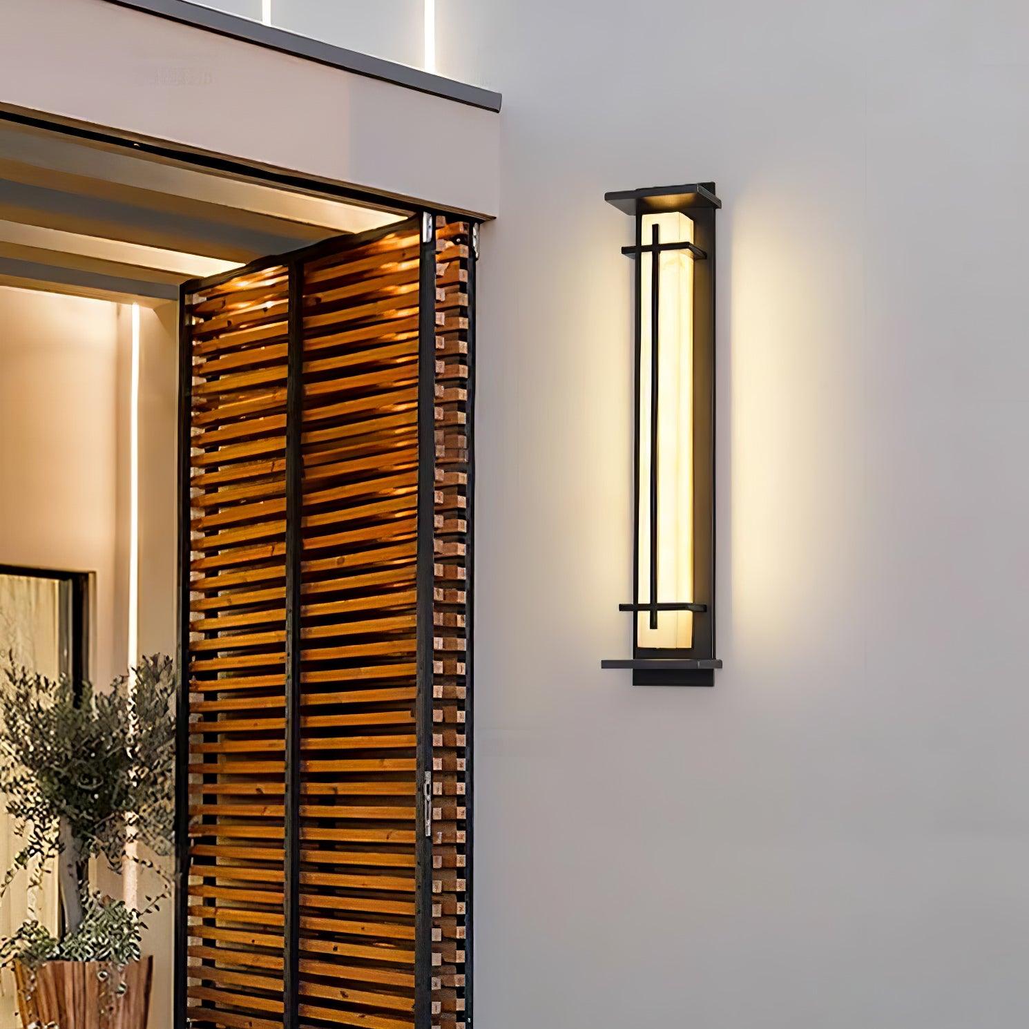 Applique murale extérieure carrée en albâtre – IP65, 3 tailles disponibles