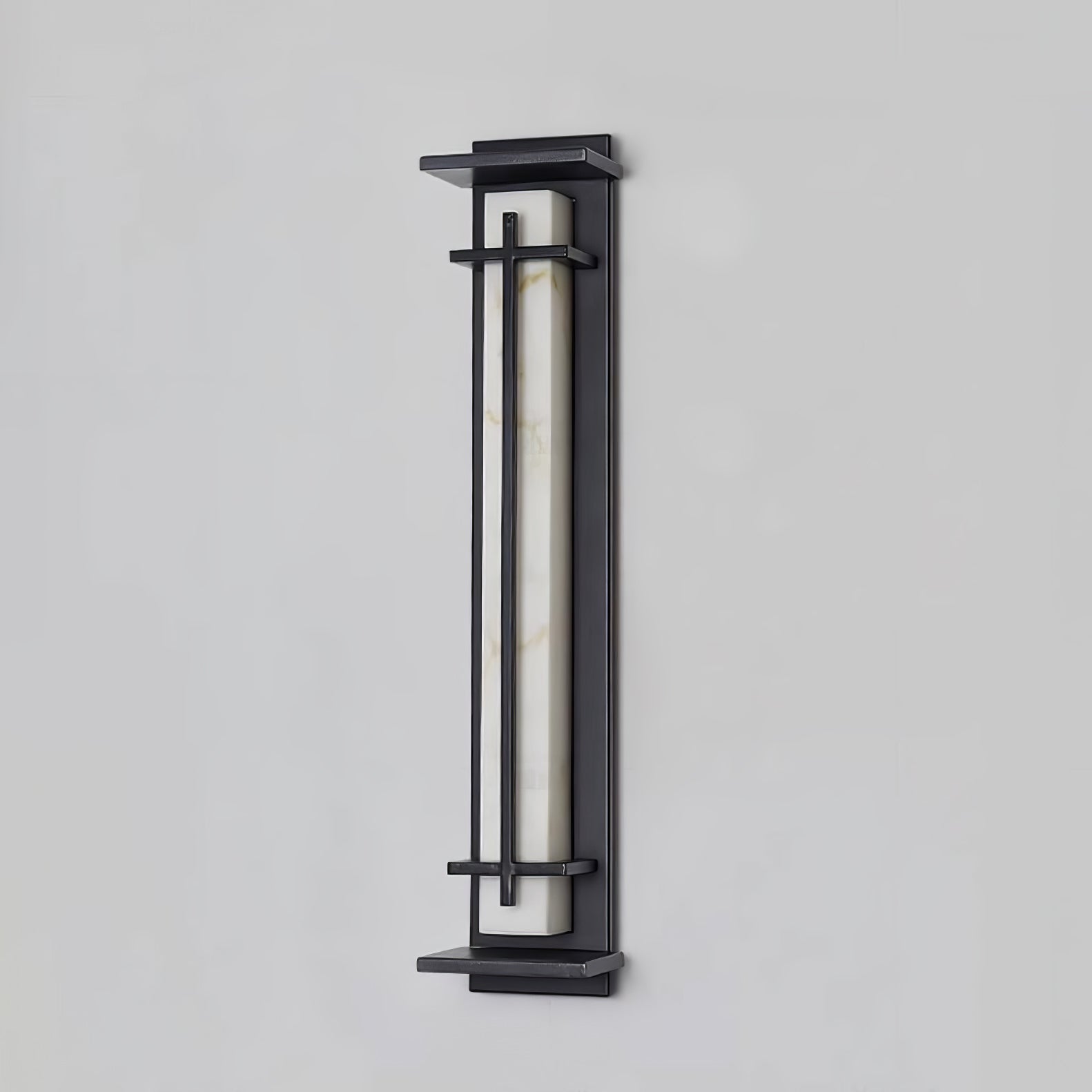 Applique murale extérieure carrée en albâtre – IP65, 3 tailles disponibles