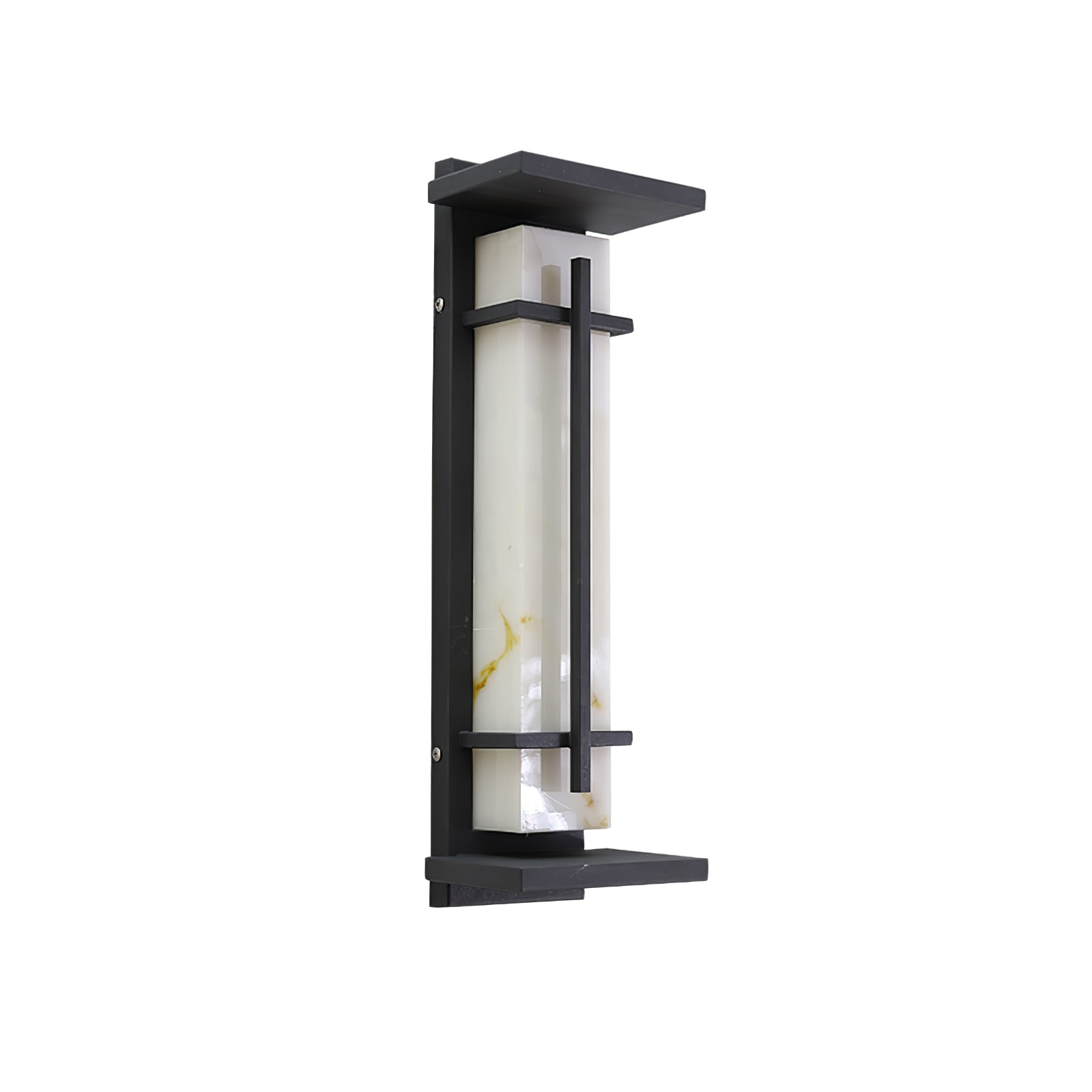 Applique murale extérieure carrée en albâtre – IP65, 3 tailles disponibles