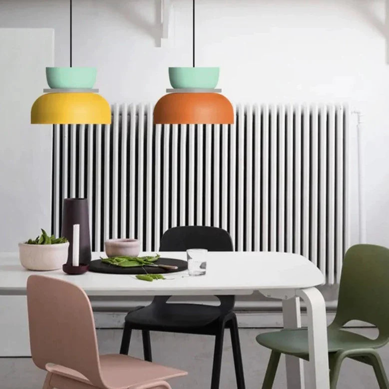 Suspension Minimaliste Bois & Couleurs Douces