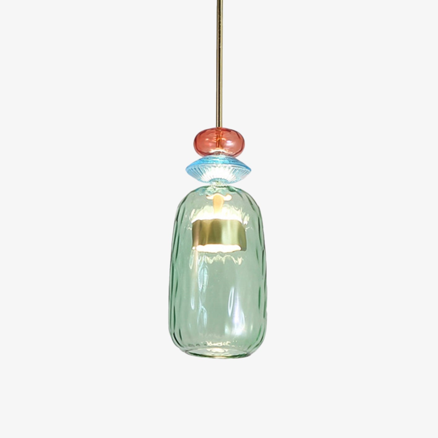 Suspension LED en verre teinté coloré – style nordique Illumy