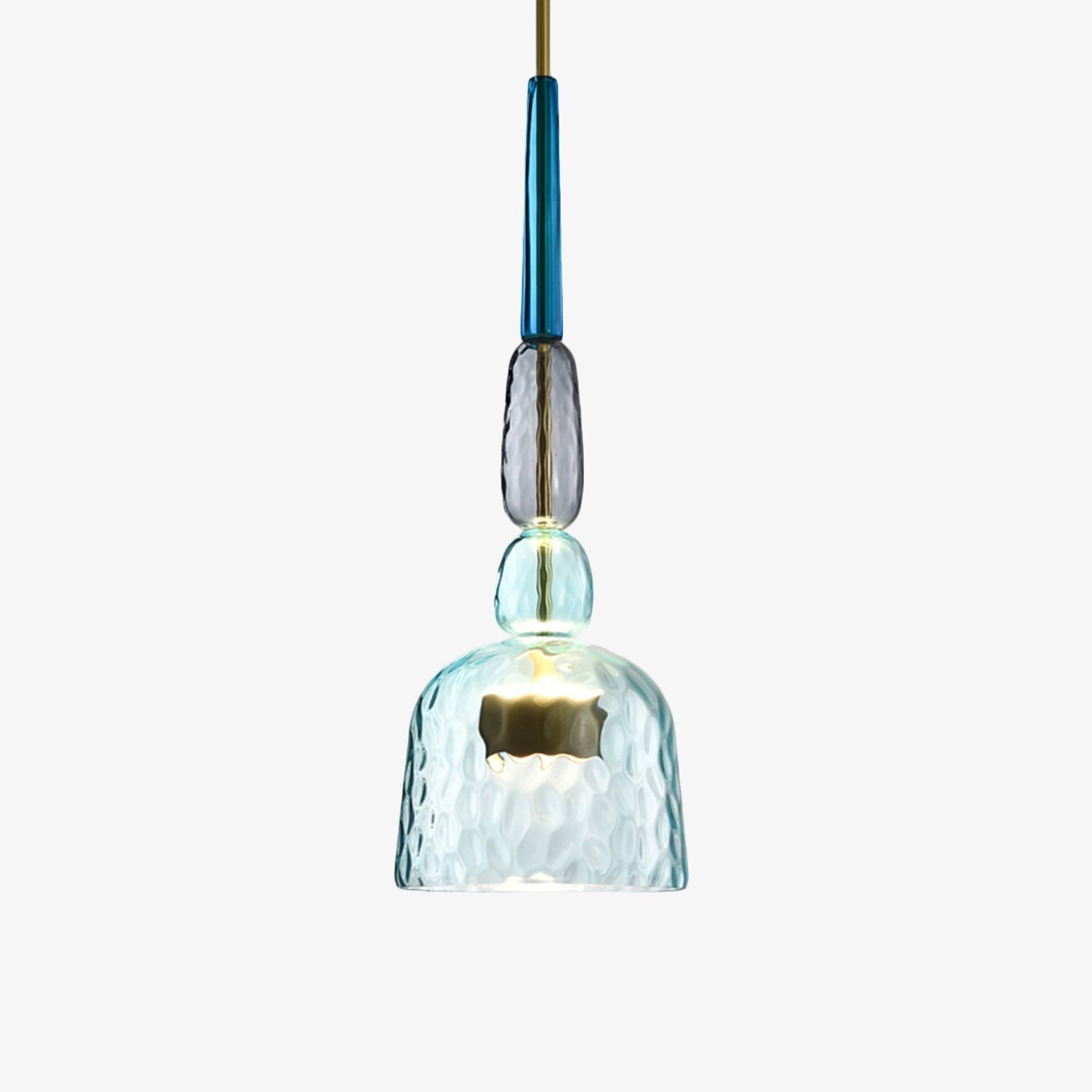 Suspension LED en verre teinté coloré – style nordique Illumy