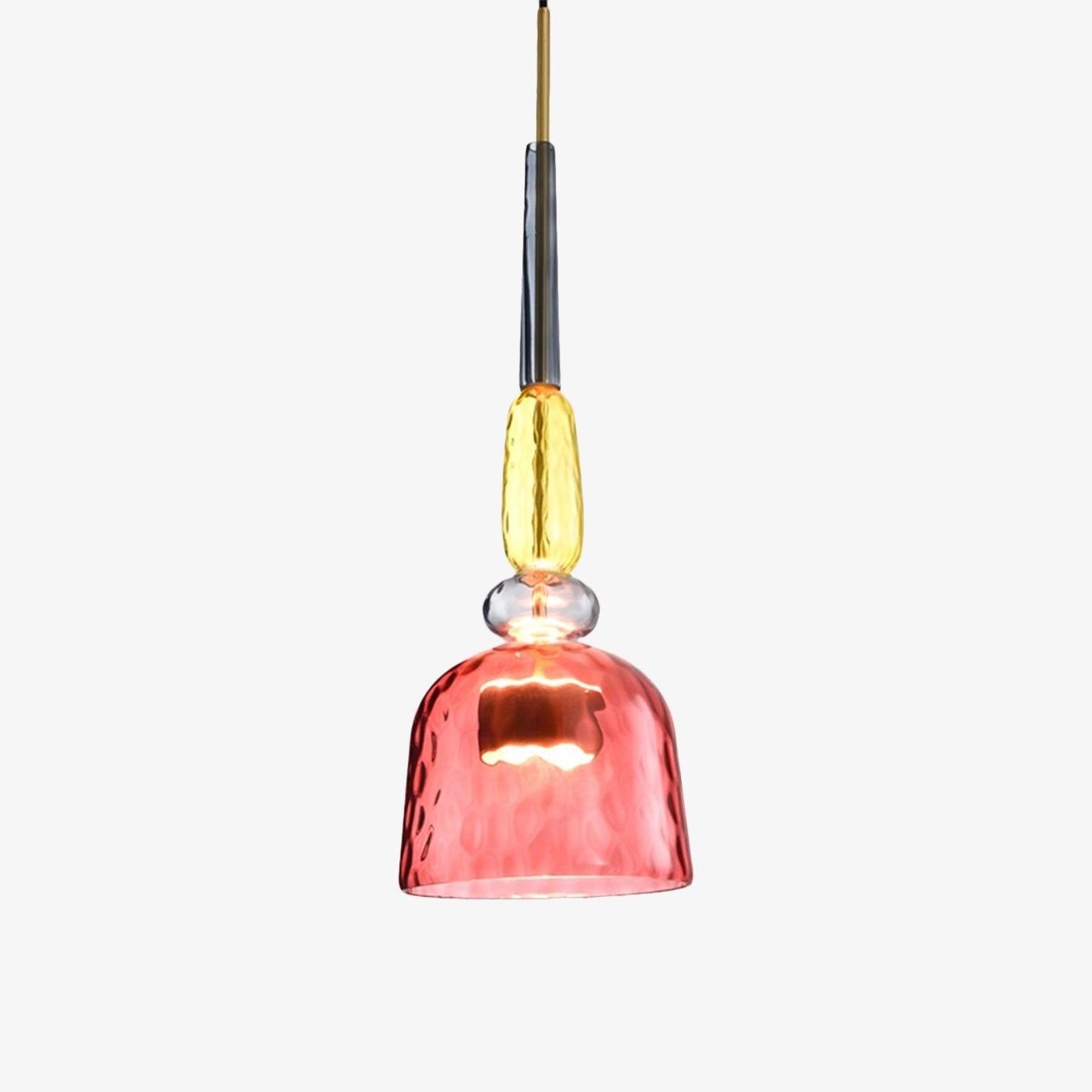 Suspension LED en verre teinté coloré – style nordique Illumy