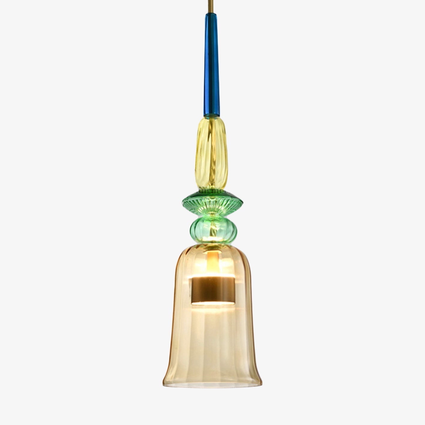 Suspension LED en verre teinté coloré – style nordique Illumy