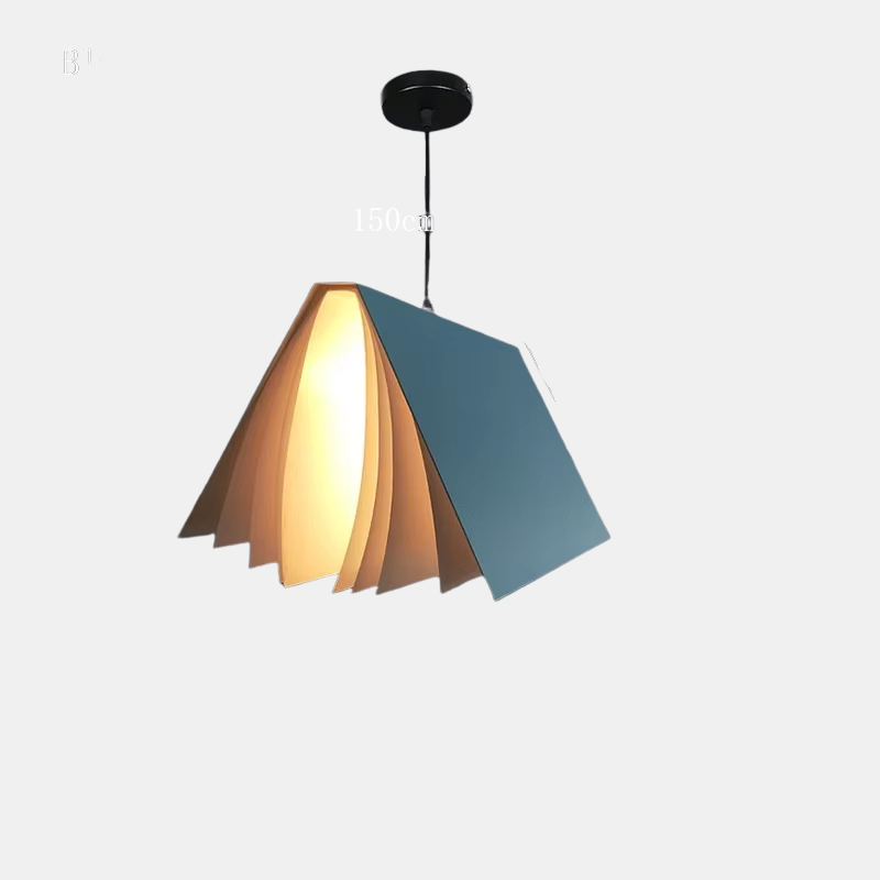 Suspension Livre Volant en Métal et PVC – Luminaire Suspendu Moderne Lumière