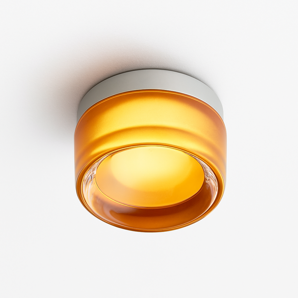 Applique murale ronde LED en verre – éclairage intérieur polyvalent