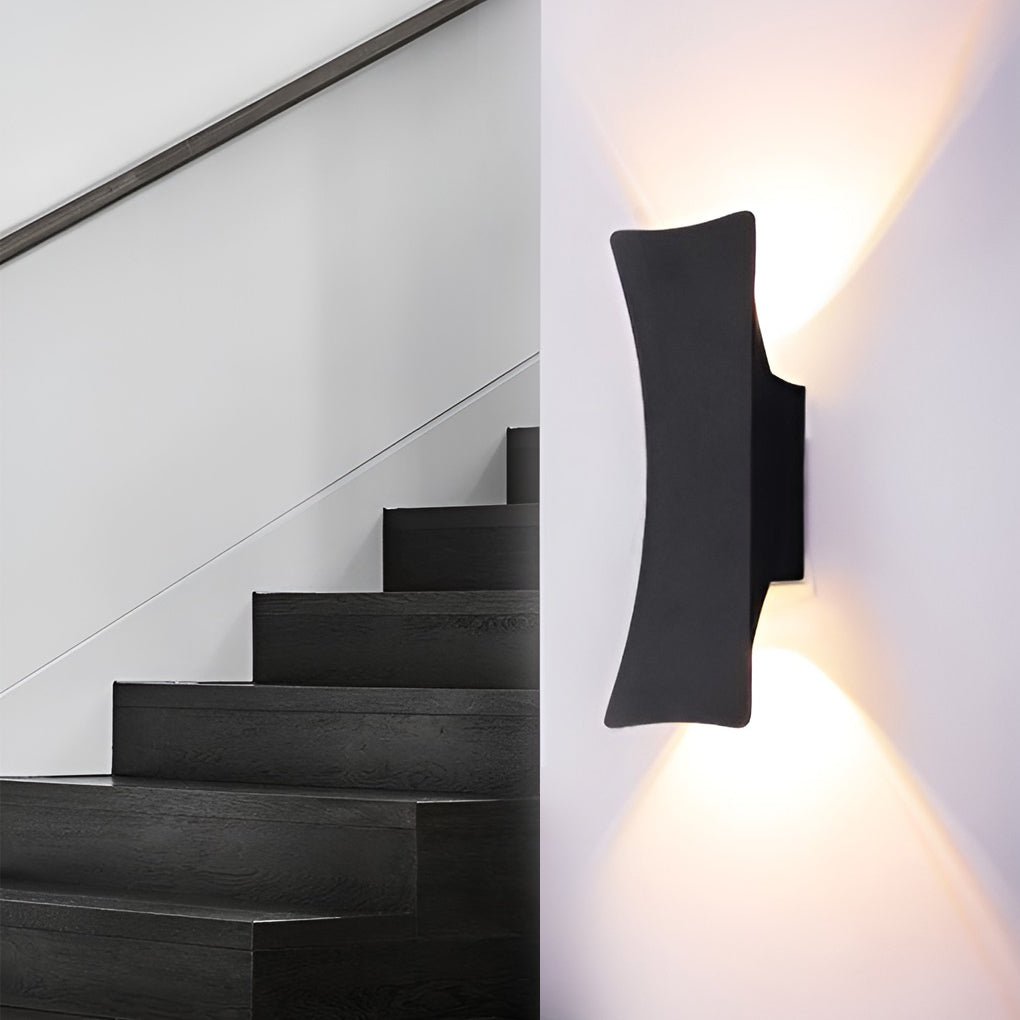 Applique Murale Extérieure LED Aluminium – Éclairage Haut & Bas