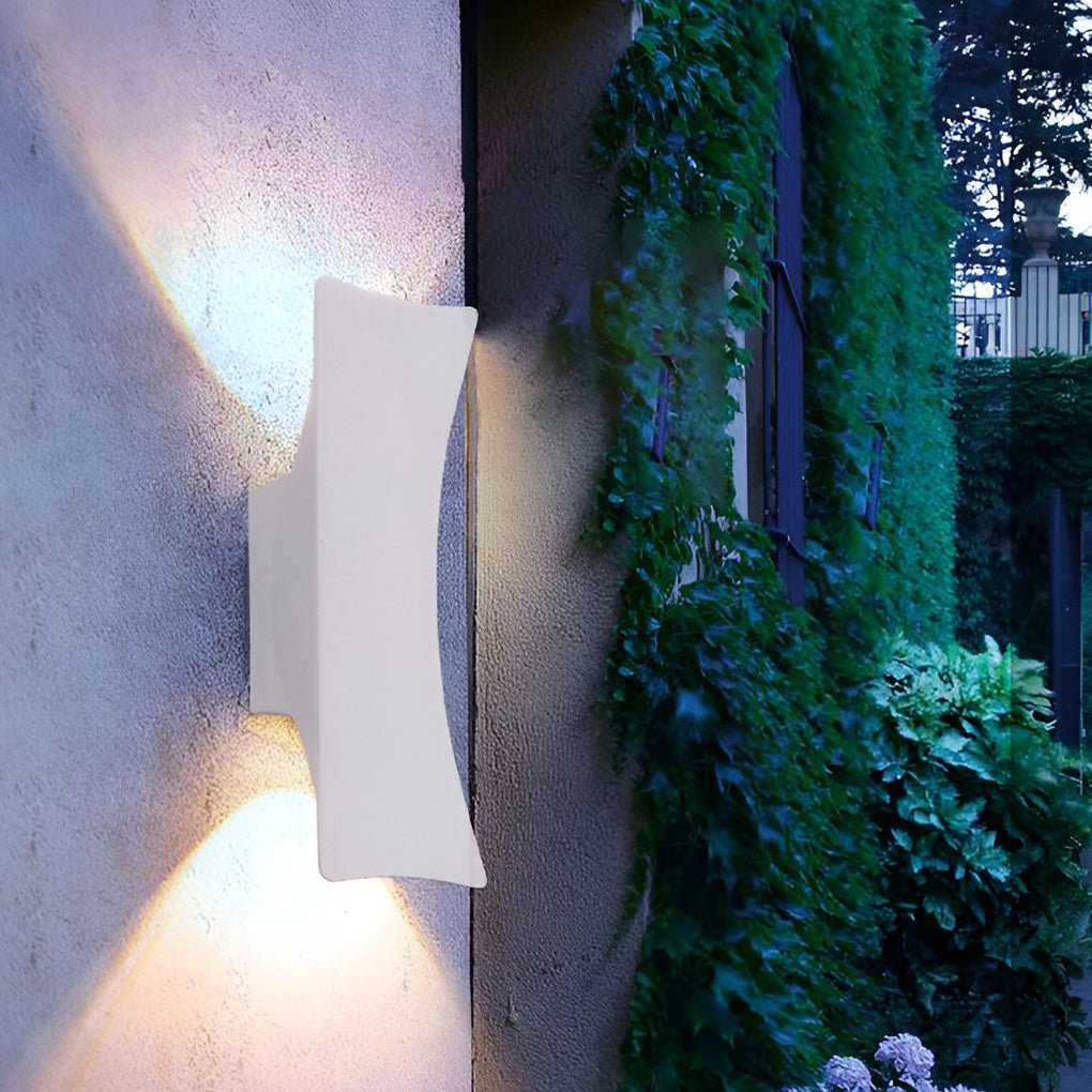 Applique Murale Extérieure LED Aluminium – Éclairage Haut & Bas