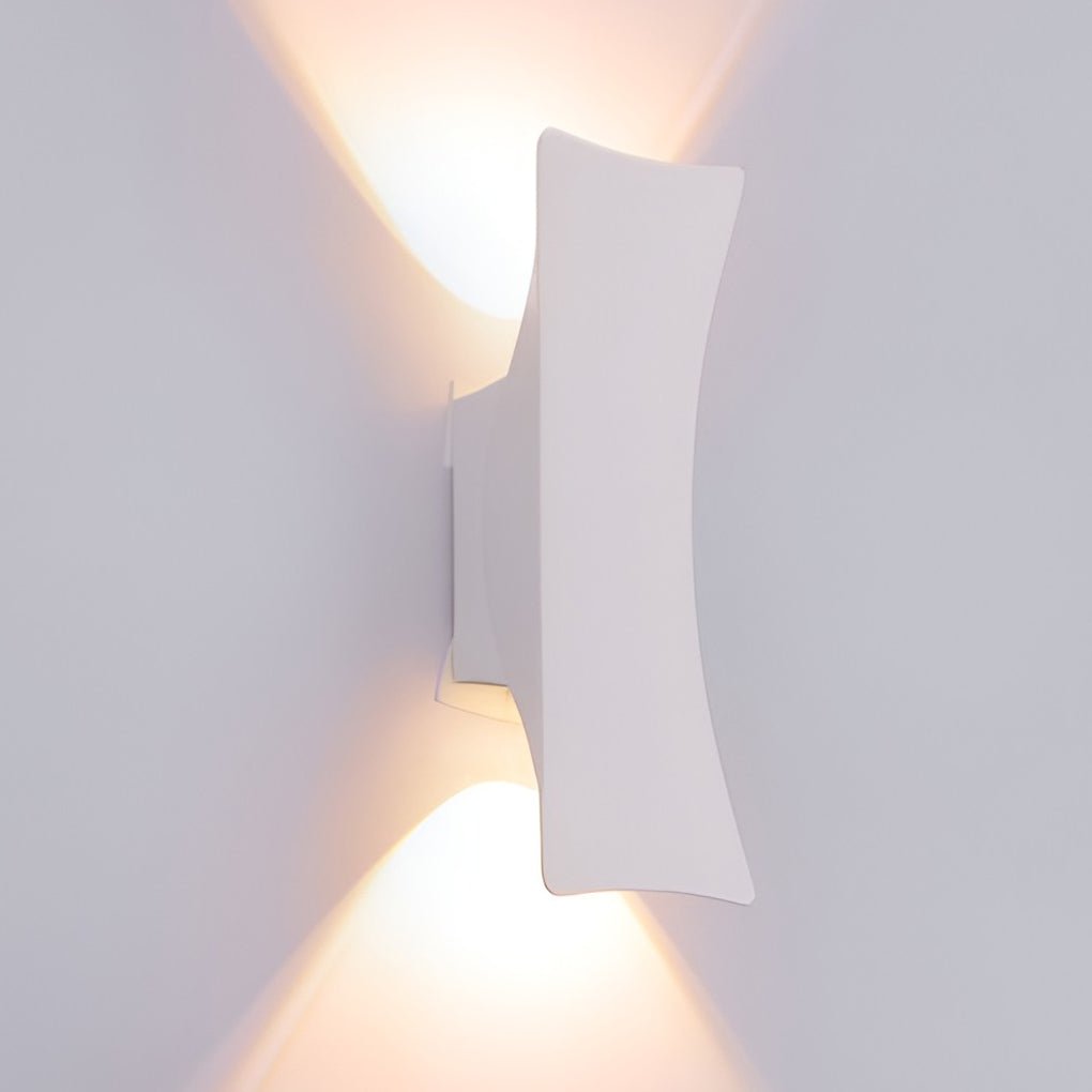 Applique Murale Extérieure LED Aluminium – Éclairage Haut & Bas