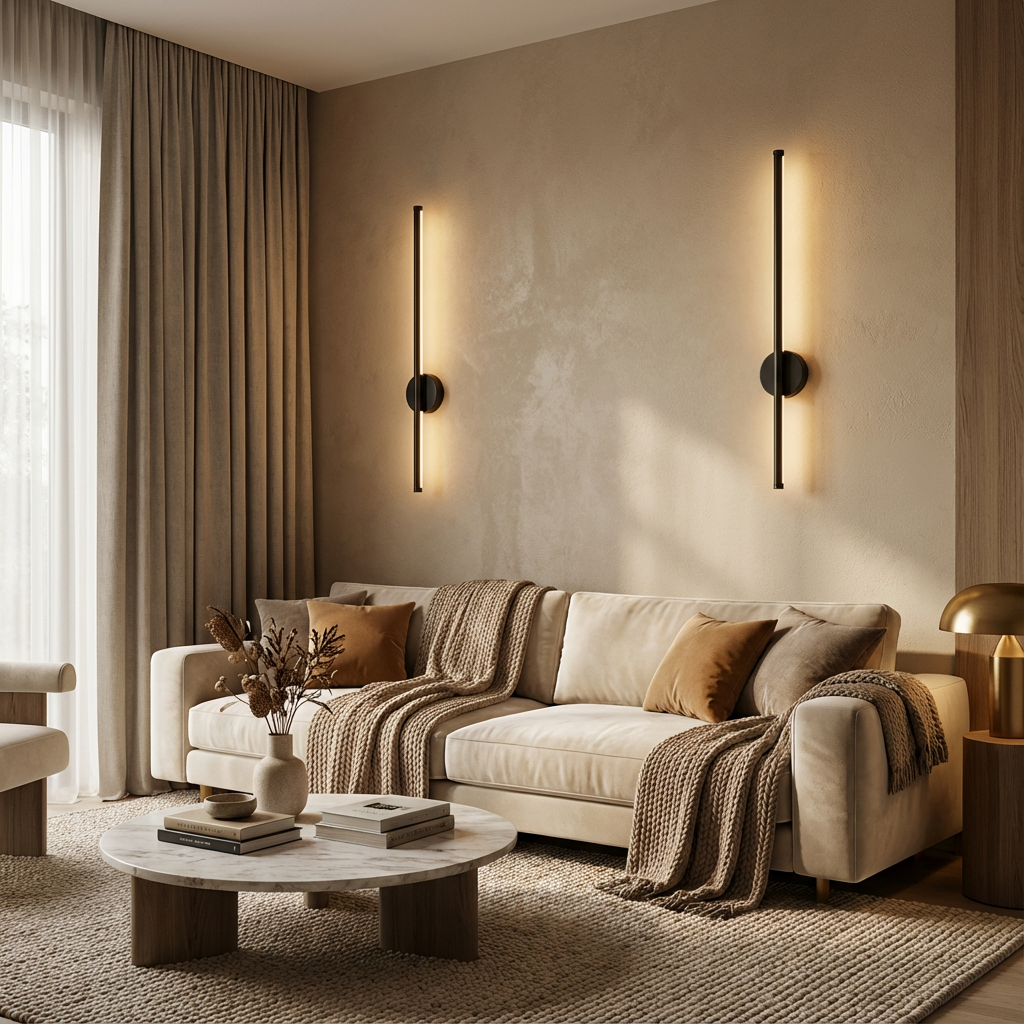 Duo d’appliques murales minimalistes Luxeline