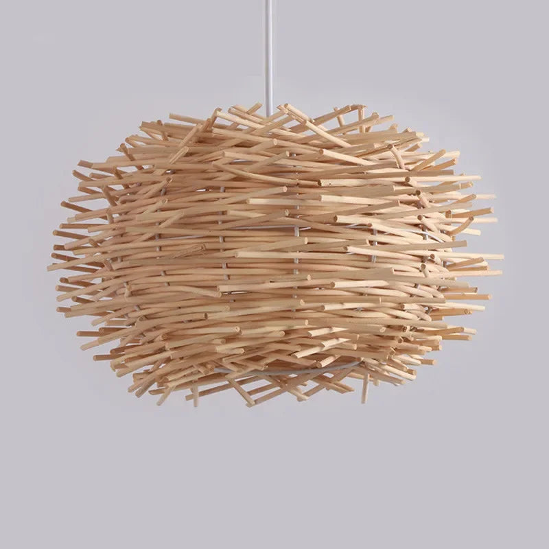 Suspension en bambou sculptural Soléa