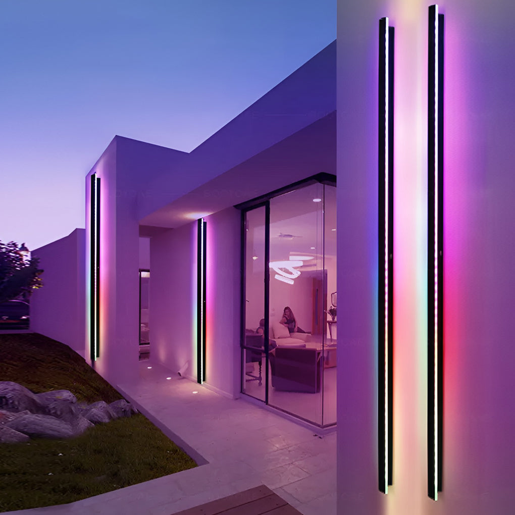 Applique Murale Extérieure Linéaire LED Ultra Fine
