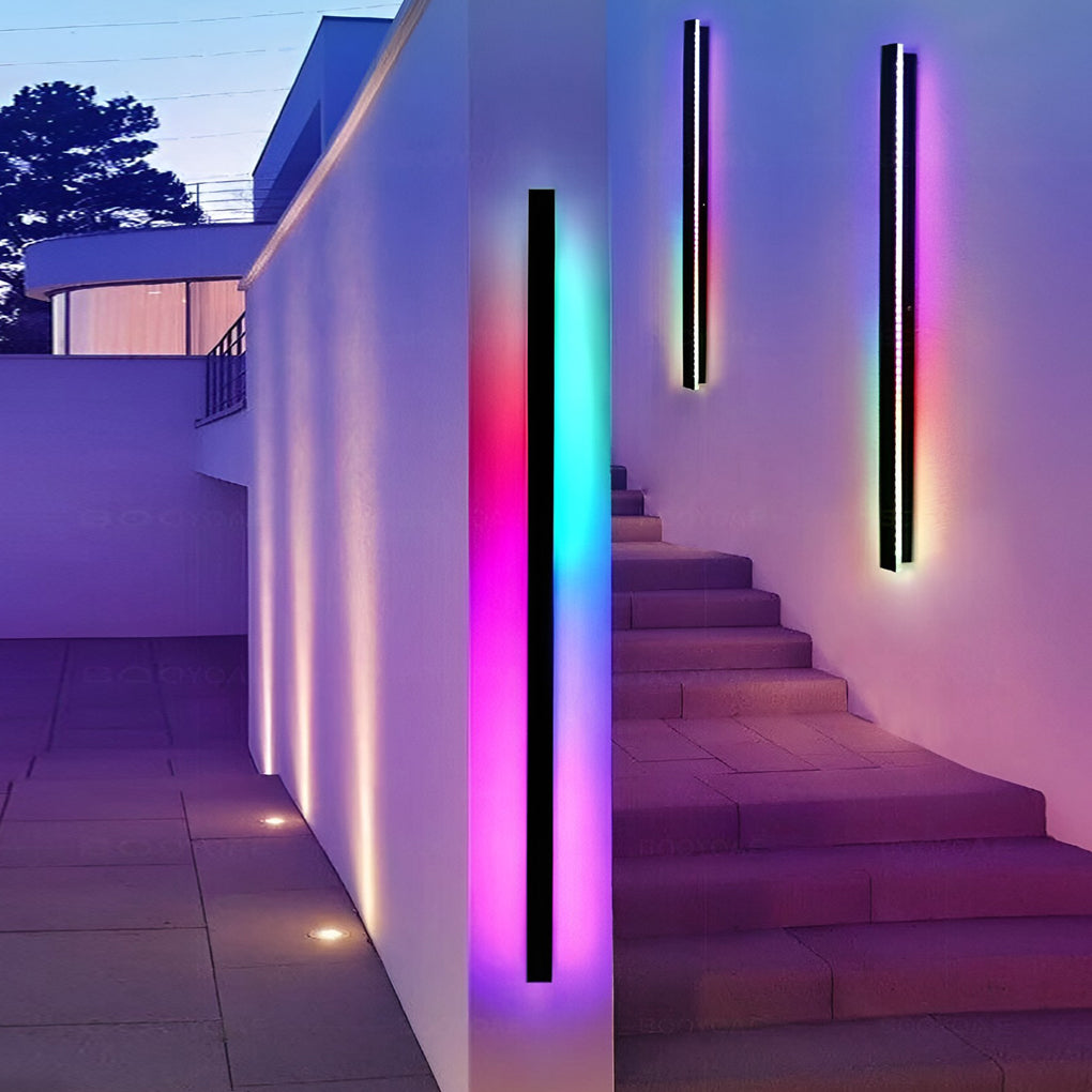 Applique Murale Extérieure Linéaire LED Ultra Fine