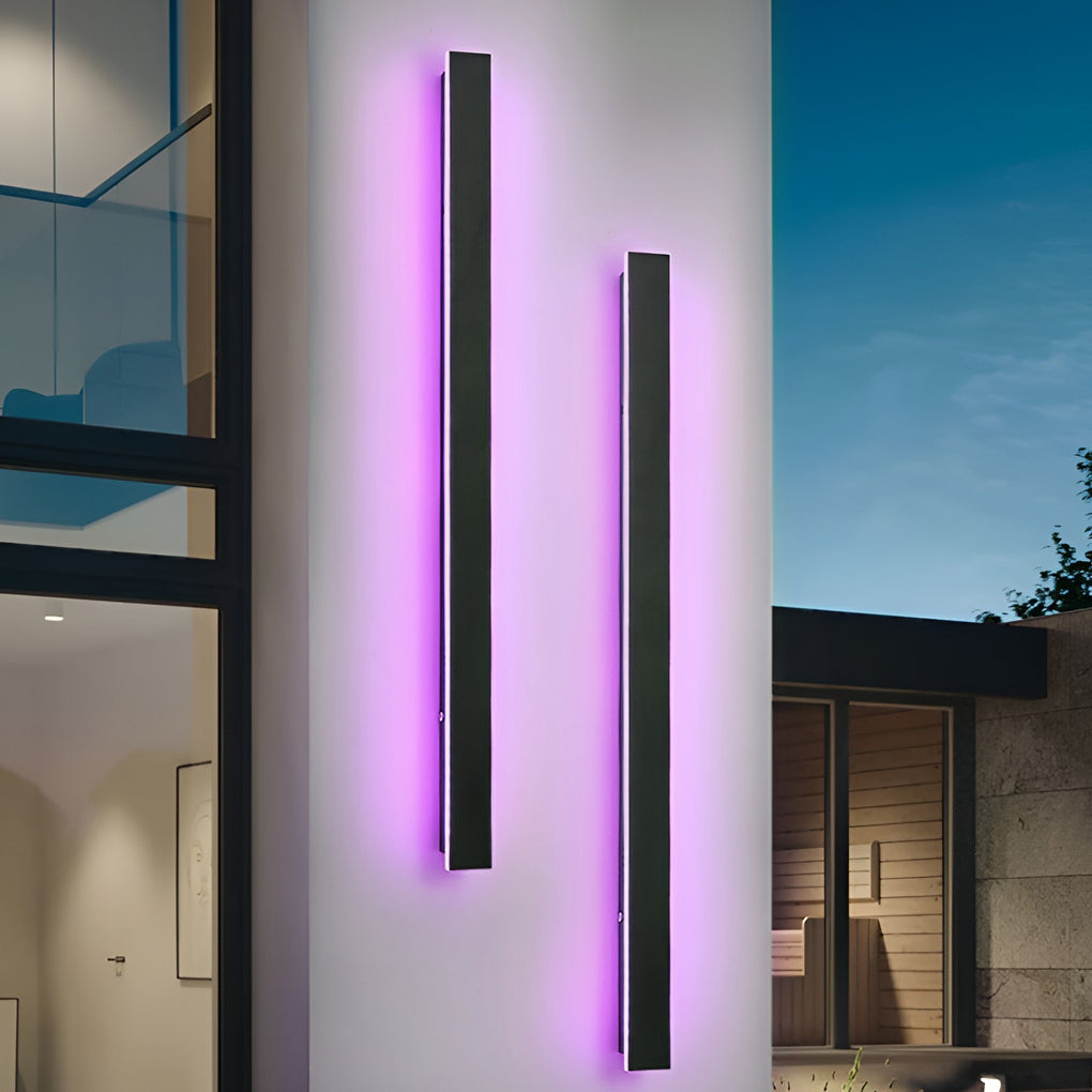 Applique Murale Extérieure Linéaire LED Ultra Fine
