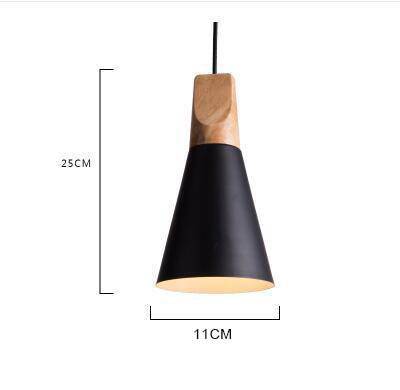 Suspension conique en bois et aluminium – style vintage intemporel