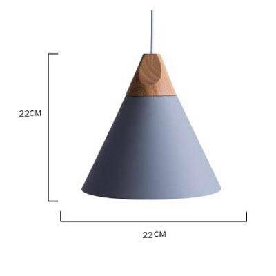 Suspension conique en bois et aluminium – style vintage intemporel