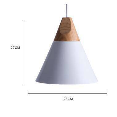 Suspension conique en bois et aluminium – style vintage intemporel