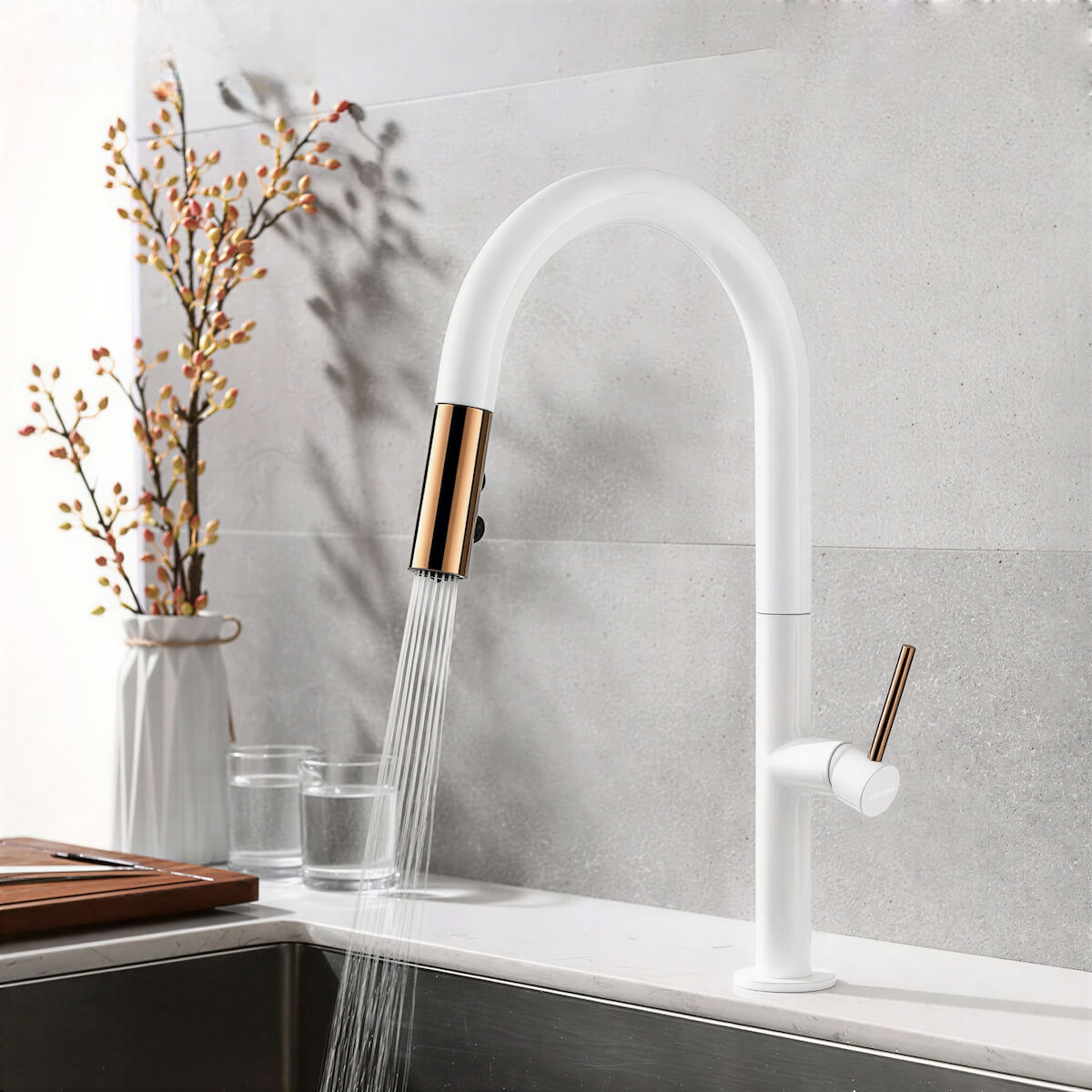 Robinet cuisine douchette extractible 360°