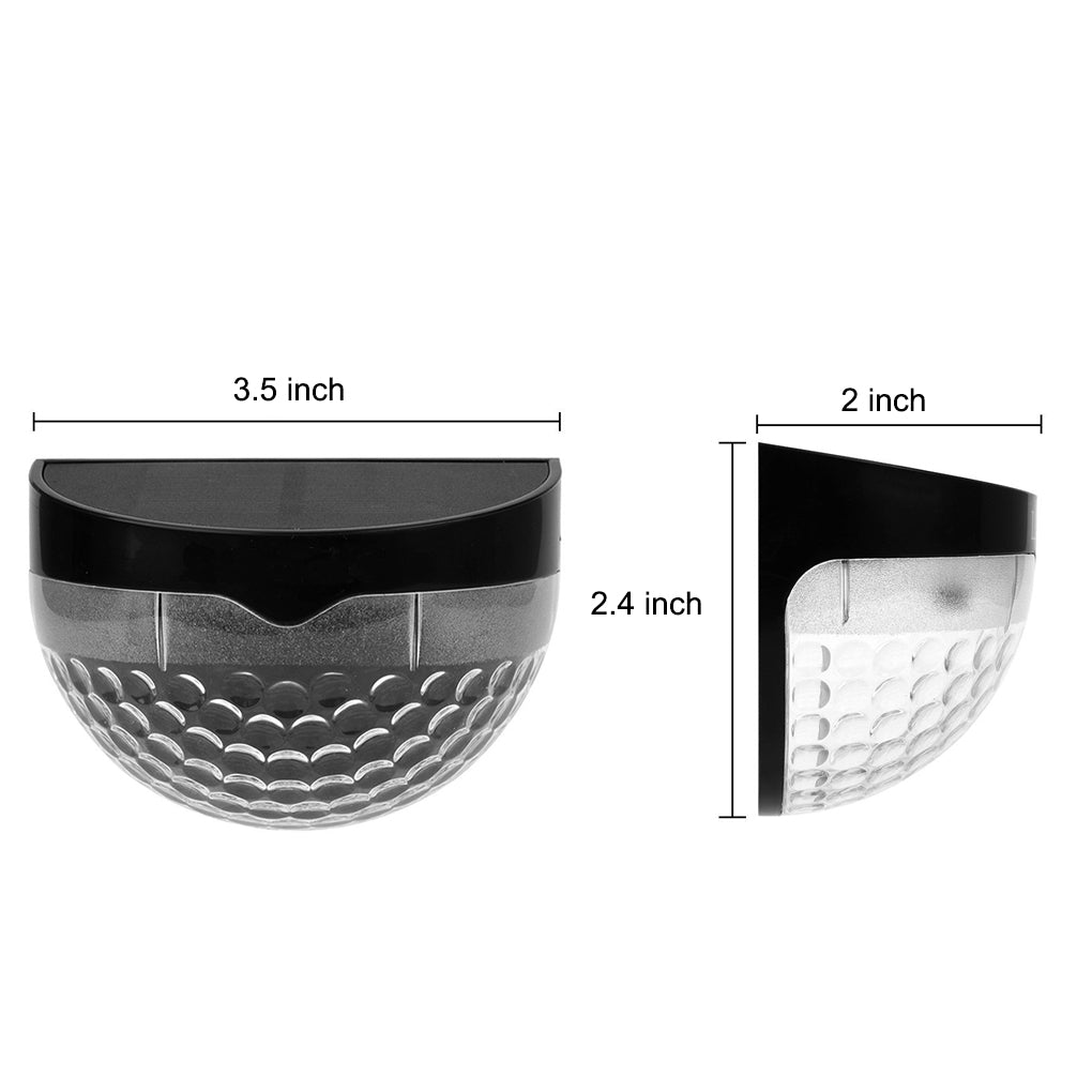 Lot de 4 Appliques Solaires Extérieures LED 3000K