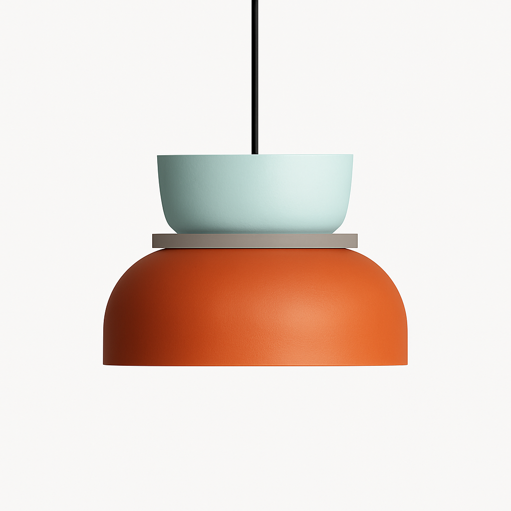 Suspension géométrique en métal coloré – formes ludiques Makazon