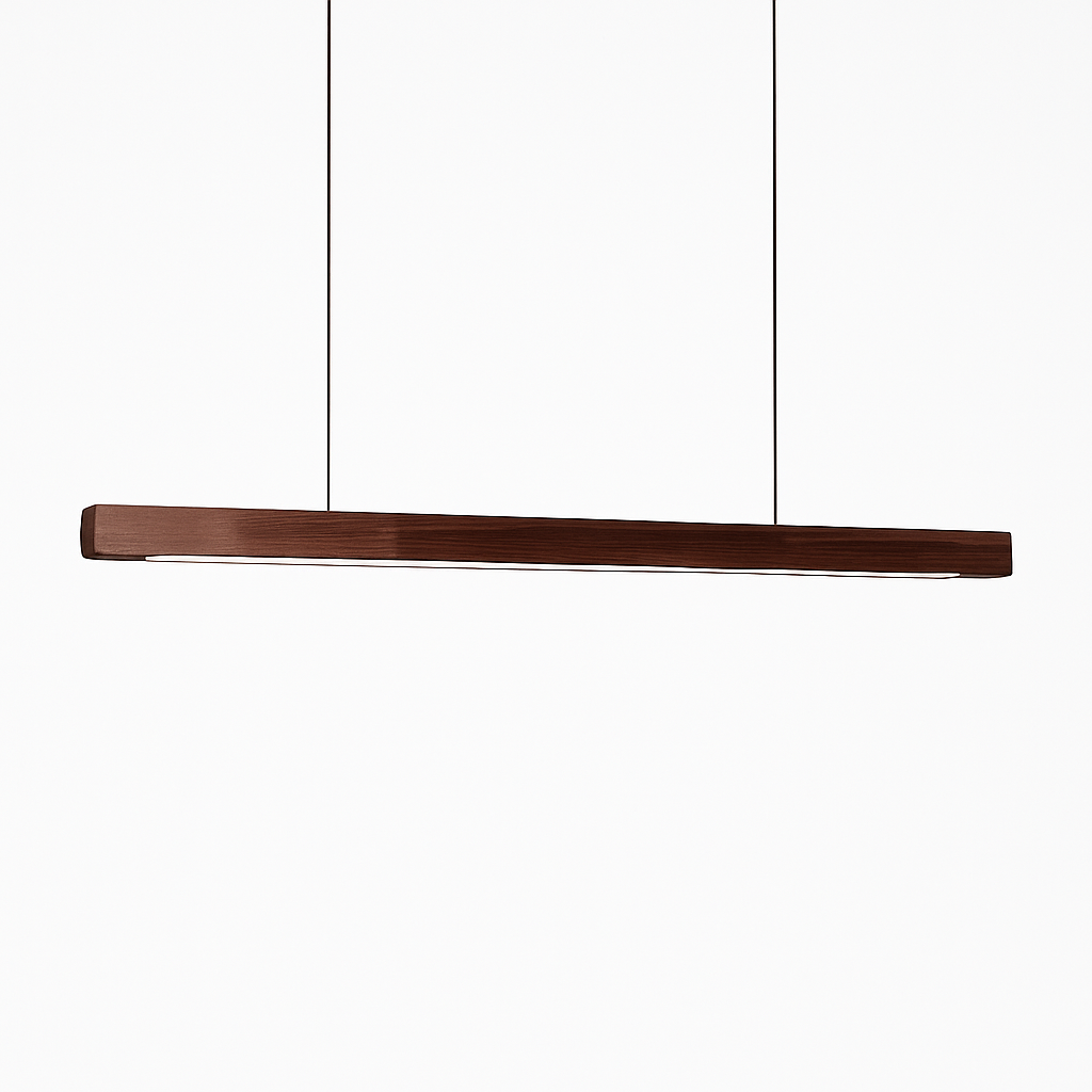 Suspension LED en bois allongé style scandinave – Hang