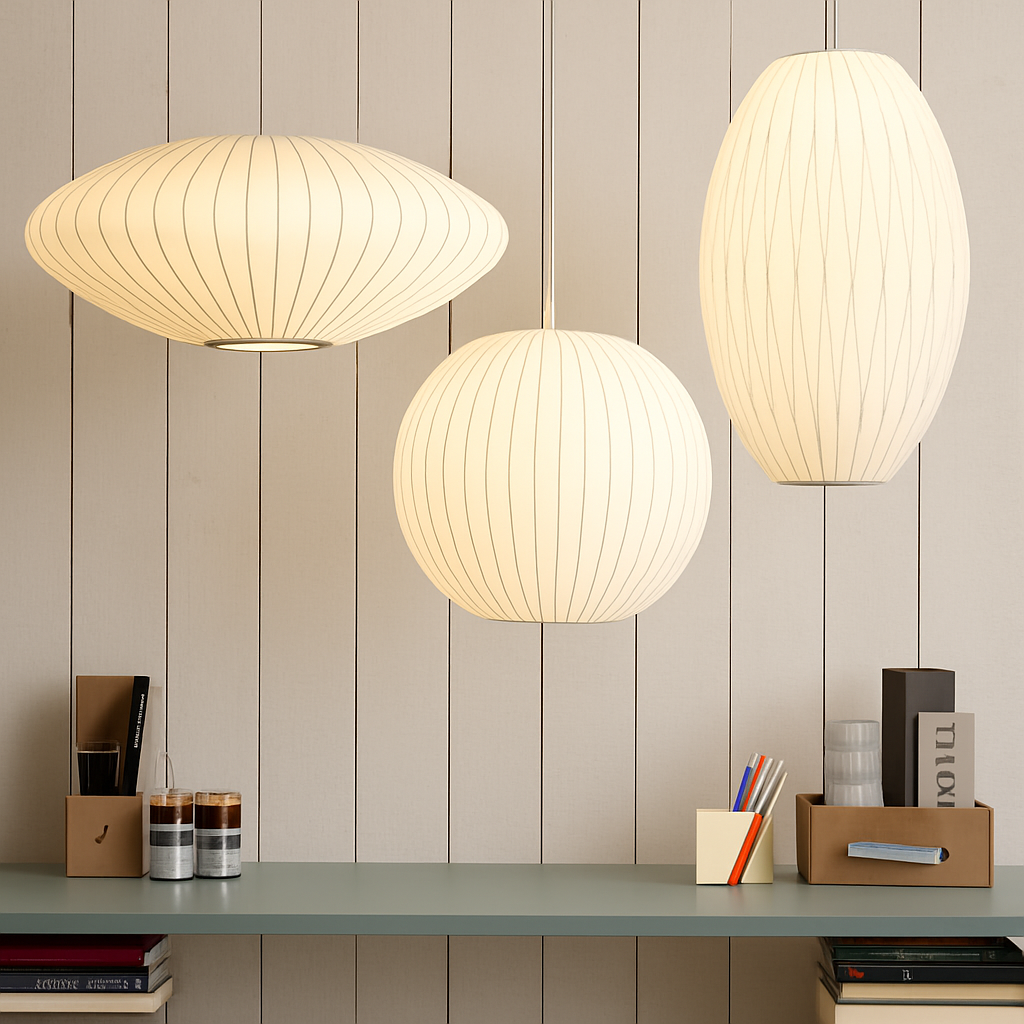 Suspension en tissu style japonais – lumière douce et raffinée Silk