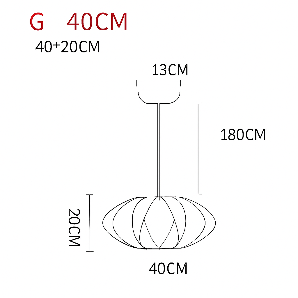 Suspension en tissu style japonais – lumière douce et raffinée Silk