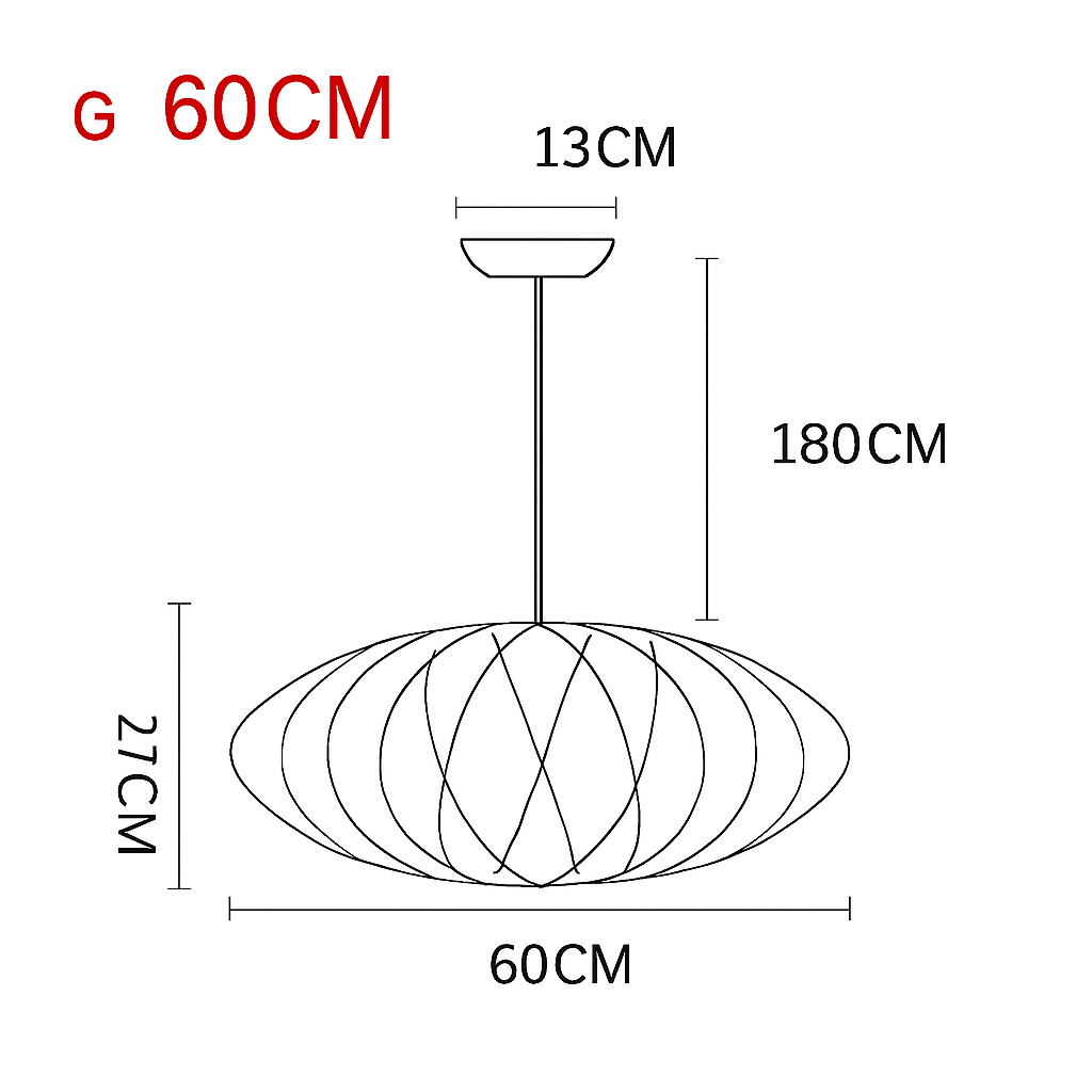 Suspension en tissu style japonais – lumière douce et raffinée Silk