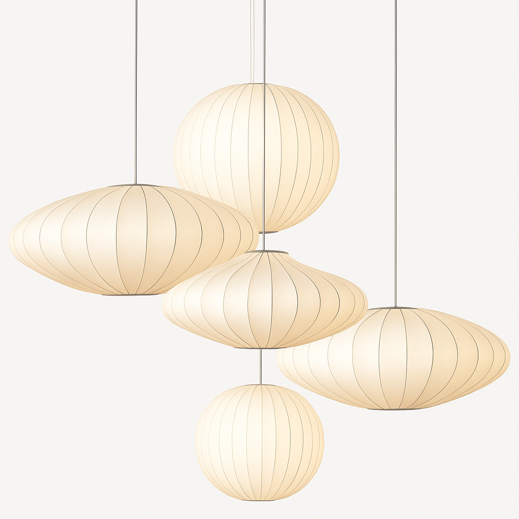 Suspension en tissu style japonais – lumière douce et raffinée Silk